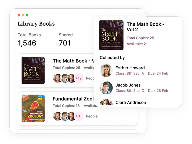 Library book details screen