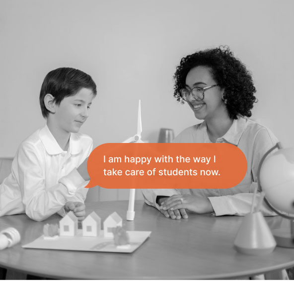 A mother and son discussion about a wind turbine